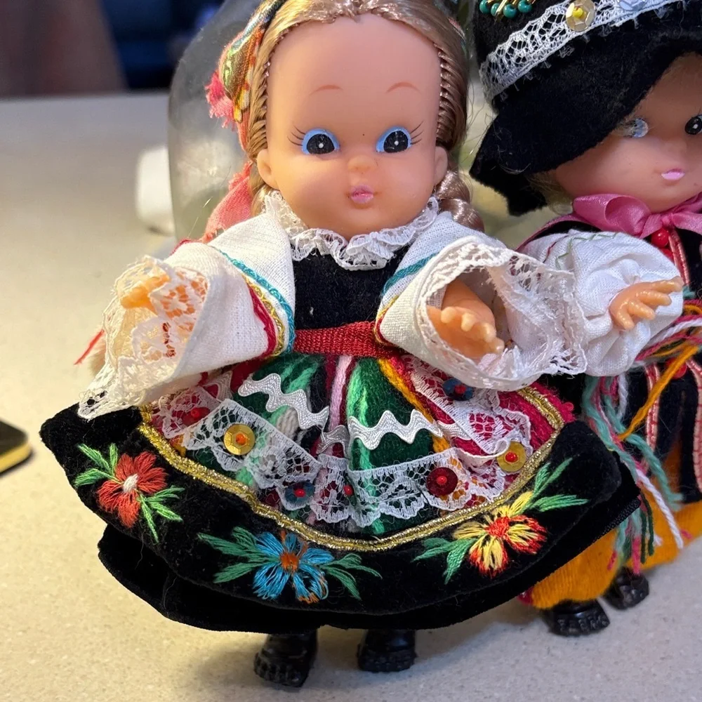 Vintage vinyl Polish Folk Dolls Ethnic Folklore - Picture 2 of 10